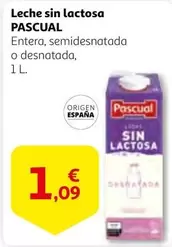 Oferta de Pascual - Leche Sin Lactosa por 1,09€ en Alcampo