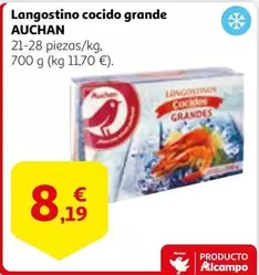 Oferta de Auchan - Langostino Cocido Grande por 8,19€ en Alcampo