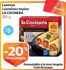 Oferta de La Cocinera - Lasanye I Canelons Toyina en Alcampo