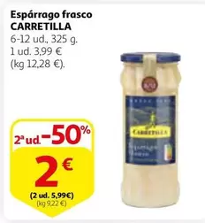 Oferta de Carretilla - Espárrago Frasco por 3,99€ en Alcampo