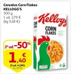 Oferta de Kellogg's - Cereales Corn Flakes por 2,79€ en Alcampo