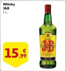 Oferta de J&B - Whisky por 15,99€ en Alcampo