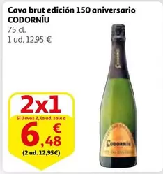 Oferta de Codorniu - Cava Brut Edicion 150 Aniversario por 12,95€ en Alcampo