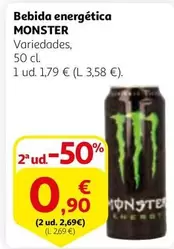 Oferta de Monster - Bebida Energética por 1,79€ en Alcampo