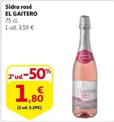 Oferta de El Gaitero - Sidra Rosé por 3,59€ en Alcampo