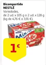 Oferta de Nestlé - Bicompartido por 1€ en Alcampo