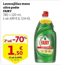 Oferta de Fairy - Lavavajillas Mano Ultra Poder por 4,99€ en Alcampo