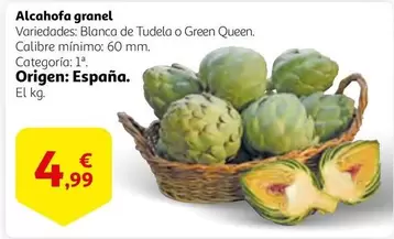 Oferta de Tudela - Alcahofa Granel por 4,99€ en Alcampo