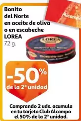 Oferta de Del Norte - Bonito  En Aceite De Oliva O En Escabeche en Alcampo