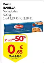 Oferta de Barilla - Pasta por 1,29€ en Alcampo