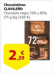 Oferta de Clavileño - Chocolatinas por 2,39€ en Alcampo