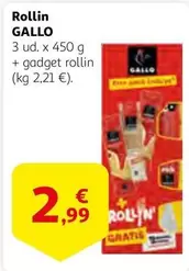 Oferta de Gallo - Rollin por 2,99€ en Alcampo