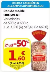 Oferta de Alcampo - Pan De Molde por 3,19€ en Alcampo