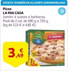 Oferta de Pizza por 3,49€ en Alcampo