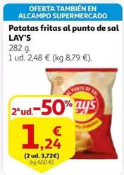 Oferta de Lay's - Patatas Fritas Al Punto De Sal por 2,48€ en Alcampo