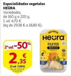 Oferta de Heura - Especialidades Vegetales por 4,7€ en Alcampo