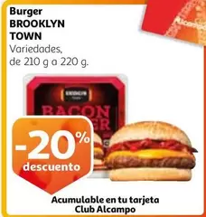 Oferta de Brooklyn - Burger Brown en Alcampo