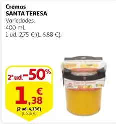 Oferta de Santa teresa - Cremas por 2,75€ en Alcampo