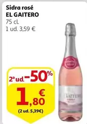 Oferta de El Gaitero - Sidra Rosé por 3,59€ en Alcampo