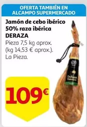 Oferta de Alcampo - Jamón De Cebo Ibérico 50% Raza Ibérica por 109€ en Alcampo