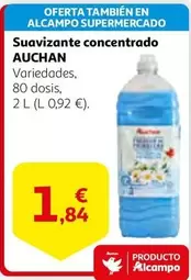 Oferta de Auchan - Suavizante Concentrado por 1,84€ en Alcampo