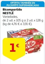 Oferta de Nestlé - Bicompartido por 1€ en Alcampo