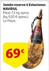 Oferta de Navidul - Jamon Reserva 4 Estaciones por 69€ en Alcampo