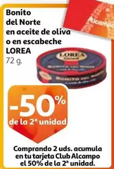 Oferta de Del Norte - Bonito  En Aceite De Oliva O En Escabeche en Alcampo