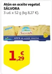 Oferta de Salvora - Atun En Aceite Vegetal por 1,29€ en Alcampo