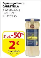 Oferta de Carretilla - Esparrago Frasco por 3,99€ en Alcampo