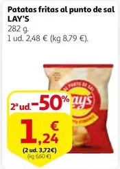 Oferta de Lay's - Patatas Fritas Al Punto De Sal por 2,48€ en Alcampo