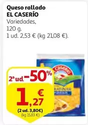 Oferta de El Caserío - Queso Rallado por 2,53€ en Alcampo