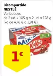 Oferta de Nestlé - Bicompartido por 1€ en Alcampo