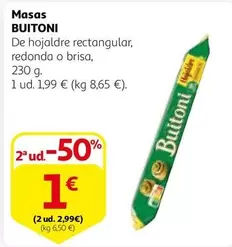 Oferta de Buitoni - Masas por 1€ en Alcampo