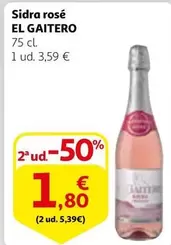 Oferta de El Gaitero - Sidra Rosé por 3,59€ en Alcampo