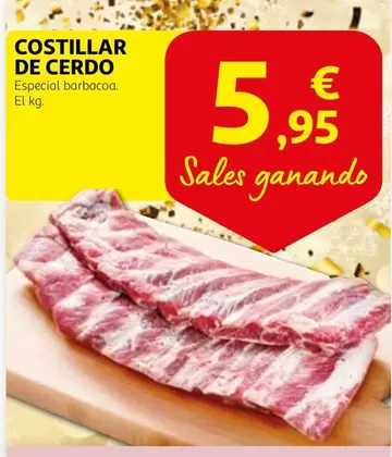 Oferta de Costillar De Cerdo por 5,95€ en Alcampo