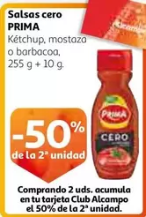 Oferta de Prima - Salsas Cero en Alcampo