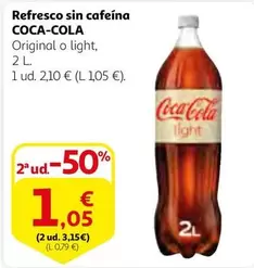 Oferta de Coca-Cola - Refresco Sin Cafeina por 2,1€ en Alcampo