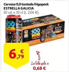 Oferta de Estrella Galicia - Cerveza 0,0 Tostada Frigopack por 6,79€ en Alcampo