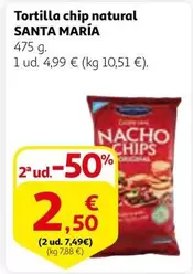 Oferta de Tortilla Chip Natural por 4,99€ en Alcampo