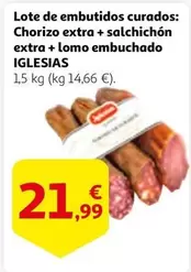 Oferta de Iglesias - Lote De Embutidos Curados por 21,99€ en Alcampo