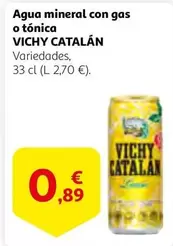 Oferta de Vichy -  Catalán Agua Mineral Con Gas O Tónica por 0,89€ en Alcampo