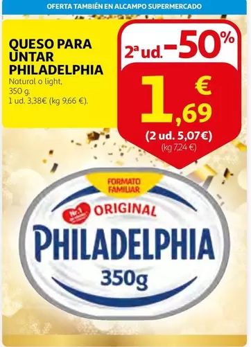 Oferta de Alcampo - Queso Para Untar por 3,89€ en Alcampo