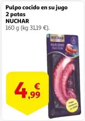 Oferta de Pulpo -  Cocido En Su Jugo 2 Patas por 4,99€ en Alcampo