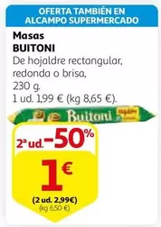 Oferta de Alcampo - Masas por 1€ en Alcampo