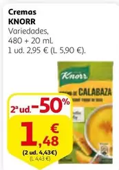 Oferta de Knorr - Cremas por 2,95€ en Alcampo