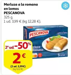 Oferta de Pescanova - Merluza A La Romana En Lomos por 3,99€ en Alcampo