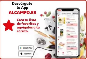 Oferta de Lista - Descargate La App en Alcampo