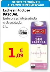 Oferta de Alcampo - Leche Sin Lactosa por 1,09€ en Alcampo