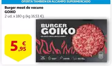 Oferta de Alcampo - Burger Meat De Vacuno por 5,95€ en Alcampo